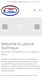Mobile Screenshot of leisuretechnique.co.uk